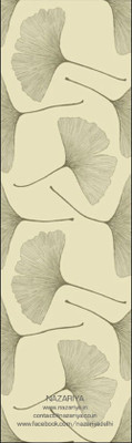 NAZARIYA Leaf Paper Bookmark(Art, Yellow)