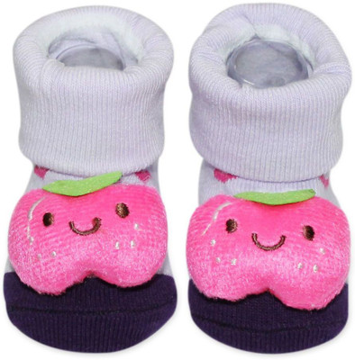 Wonder Kids Booties(Toe to Heel Length - 12 cm Purple)