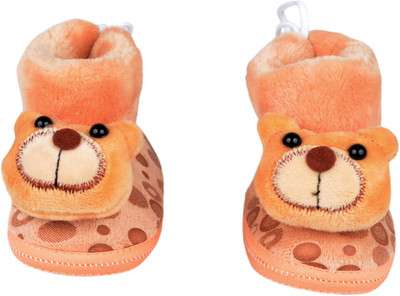 Baby Grow Booties(Toe to Heel Length - 12 cm Brown)