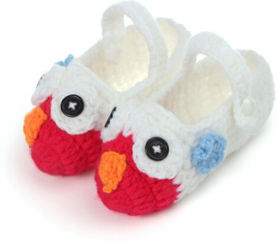 Pikaboo Booties(Toe to Heel Length - 11 cm White)