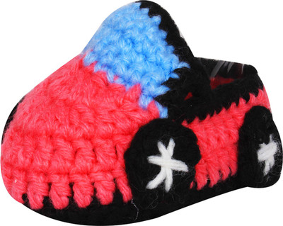 Ole Baby Booties(Toe to Heel Length - 10 cm Red)
