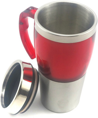 Minura HANDLE COFFE MUG 480 ml Shaker(Pack of 1, Red)