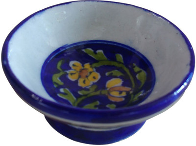 Shilpbazaar Enticing Pottery Bowl(Blue, Pack of 1)