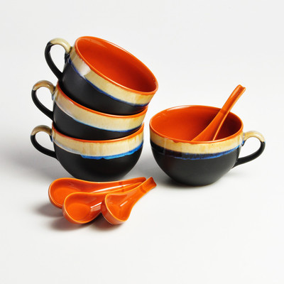 Cultural Concepts Studio Jumbo Bowl Ceramic, Stoneware Bowl Set(Black, Orange, Pack of 8)
Cultural Concepts Studio Jumbo Bowl Ceramic, Stoneware Bowl Set(Black, Orange, Pack of 8)
