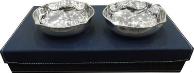 The Divine Luxury Silver Plated Bowl Set(Silver, Pack of 2)