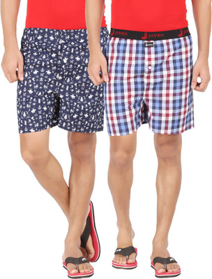 Joven M79 Checkered Men's Boxer(Pack of 2, Multicolor