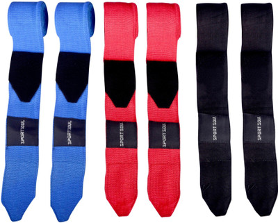 SportSoul Stretchable (Pack of 3 Pairs) Blue, Red, Black Boxing Hand Wrap(Blue, Red, Black, 180 inch), Black;blue;red
SportSoul Stretchable (Pack of 3 Pairs) Blue, Red, Black Boxing Hand Wrap(Blue, Red, Black, 180 inch), Black;blue;red