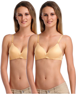 Two Dots Women's Full Coverage Bra(Beige)