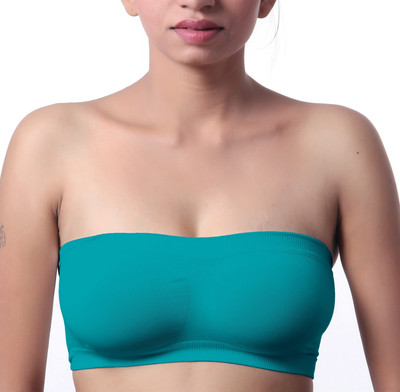 Fabme Women's Tube Non Padded Bra(Orange), Rama
