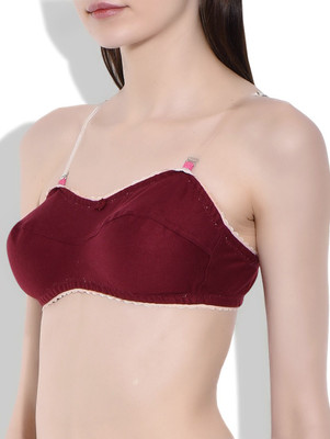 Fabme Women's T-Shirt Non Padded Bra(Maroon)