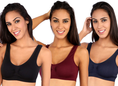 NOVEL Sporty Women's Sports Lightly Padded Bra(Black, Maroon, Dark Blue, Black;maroon;navy blue
NOVEL Sporty Women's Sports Lightly Padded Bra(Black, Maroon, Dark Blue, Black;maroon;navy blue