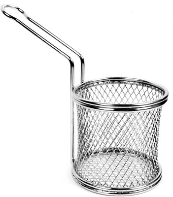 caanistro Steel Bread Basket(Silver)