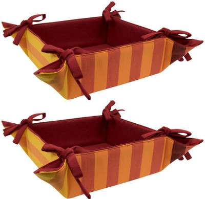 Elan Cotton Bread Basket(Multicolor)