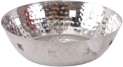 IndianArtVilla Stainless Steel Bread Basket(Steel)