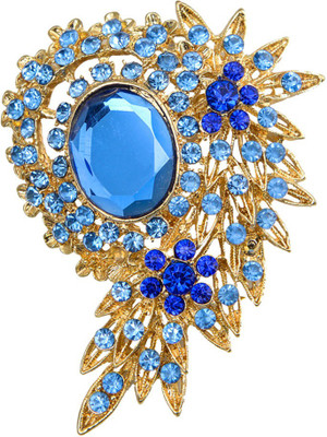 Taj Pearl Designer Brooch(Gold)