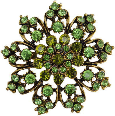 Taj Pearl Designer Brooch(Gold)