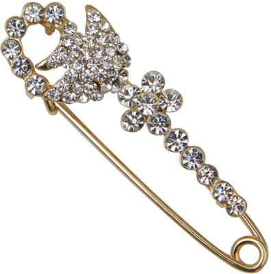 Taj Pearl Designer Brooch(Gold)