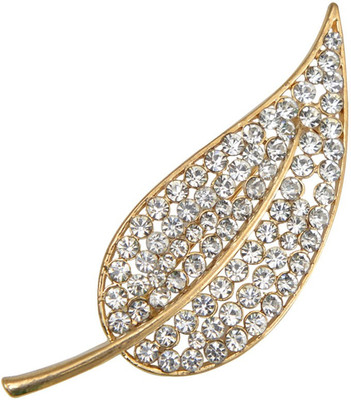 Taj Pearl Designer Brooch(Gold)
