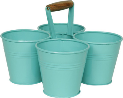 Elan 17 L Steel Bucket(Green)