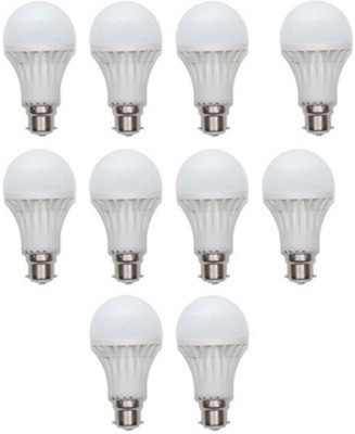TTS 12 W Standard B22 LED Bulb(White, Pack of 10)