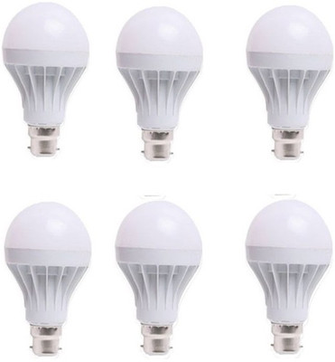 LED 15 W Standard B22 LED Bulb(White, Pack of 6)