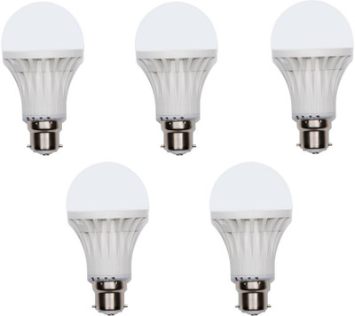 Limelight 7 W Standard B22 LED Bulb(White, Pack of 5)