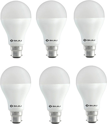 Bajaj 12 W Round B22 LED Bulb(White, Pack of 6)