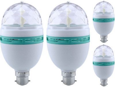 Singh Xpress 3 W Standard B22 LED Bulb(Multicolor, Pack of 4)