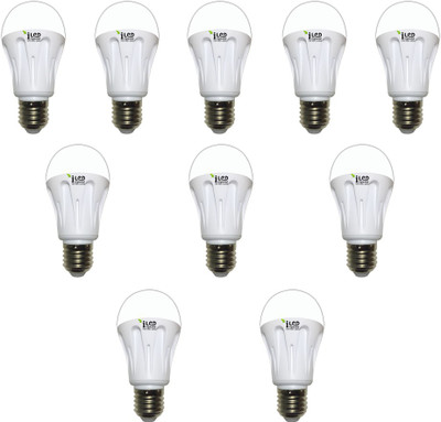 Imperial 10 W Standard B22 LED Bulb(Yellow, Pack of 10)