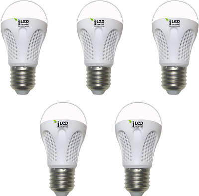 Imperial 4 W Standard E27 LED Bulb(Yellow, Pack of 5)