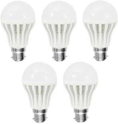 Aishvi 12 W Standard B22 LED Bulb(White, Pack of 5)