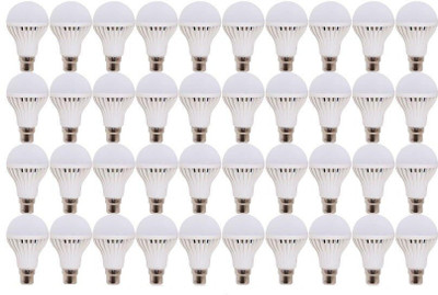 LED 12 W Standard B22 LED Bulb(White, Pack of 40)