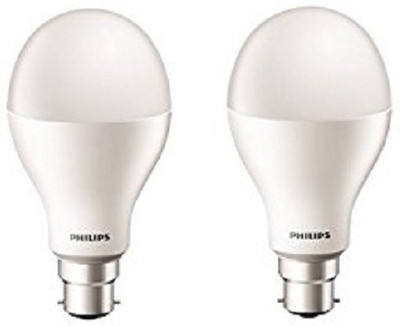 Philips 20 W Standard B22 LED Bulb(White, Pack of 2)