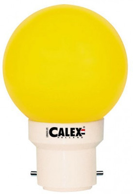 Calex 0.5 W Standard B22 LED Bulb(Yellow)