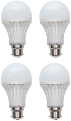 Aishvi 12 W Standard B22 LED Bulb(White, Pack of 4)