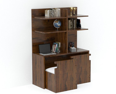 Tezerac Solid Wood Free Standing Cabinet(Finish Color - Walnut)