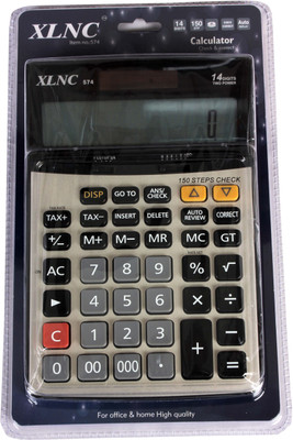 XLNC 574 574 Basic Calculator(14 Digit), Grey