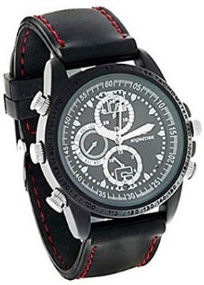 AUTOSiTY Secrete Detective Black Leather Spy Watch Camcorder(Black)