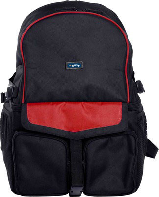 DigiFlip Wizard CB001 Camera Bag(Black & Red)