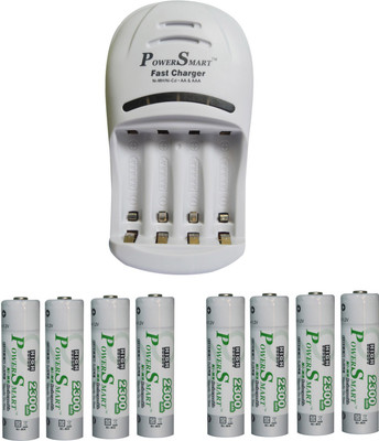 Power Smart Fast Charging Unit PS1007 Combo With 2 Set 2300maHx4 AA Ready To Use Cells Camera Battery Charger(White)
Power Smart Fast Charging Unit PS1007 Combo With 2 Set 2300maHx4 AA Ready To Use Cells Camera Battery Charger(White)