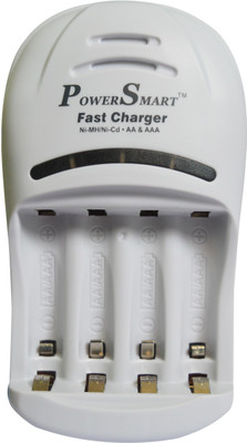 Power Smart 3250 mAH x 4AA AAA NiMH NiCD Cells 1 Ready To Use Hour 4 LED With Auto Cut Off Function PS 1007 Camera Battery Charger(White)
Power Smart 3250 mAH x 4AA AAA NiMH NiCD Cells 1 Ready To Use Hour 4 LED With Auto Cut Off Function PS 1007 Camera Battery Charger(White)