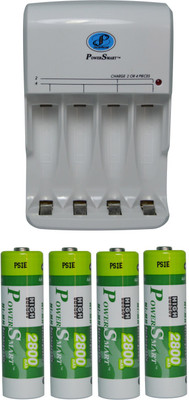 Power Smart Fast Charging Unit PS345 Combo With 2800mahx4 AA Cells Camera Battery Charger(White)
Power Smart Fast Charging Unit PS345 Combo With 2800mahx4 AA Cells Camera Battery Charger(White)