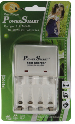 Power Smart 5 Hour Fast Cell Charger (for Ni-MH AA/AAA Rechargeable Batteries) Camera Battery Charger
Power Smart 5 Hour Fast Cell Charger (for Ni-MH AA/AAA Rechargeable Batteries) Camera Battery Charger