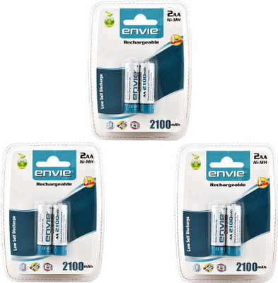 Envie 2PL-2100Mah|Pack of 3| Camera Ni-MH Battery(Yes)