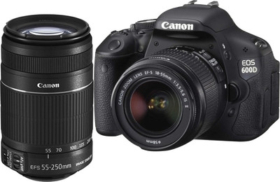 Canon EOS 600D (Body with EF-S 18-55 mm IS II & EF-S 55-250 mm IS II Lenses) DSLR Camera(Black)
Canon EOS 600D (Body with EF-S 18-55 mm IS II & EF-S 55-250 mm IS II Lenses) DSLR Camera(Black)