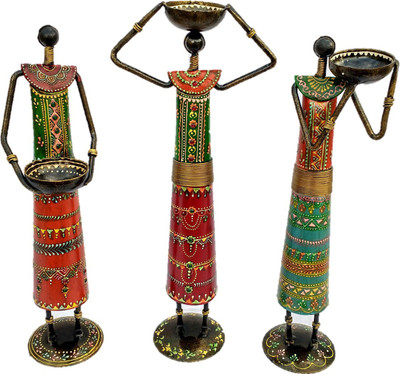 Sancheti Art 13 Inches Tall Masai Figurine Cast Iron 3 - Cup Tealight Holder Set(Green, Red, Orange, Blue, Multicolor, Pack of 3)
Sancheti Art 13 Inches Tall Masai Figurine Cast Iron 3 - Cup Tealight Holder Set(Green, Red, Orange, Blue, Multicolor, Pack of 3)