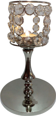 Decor8 Crystal & Round Shape T Light With Neck & Base Aluminium 1 - Cup Candle Holder(Silver, Pack of 1)
Decor8 Crystal & Round Shape T Light With Neck & Base Aluminium 1 - Cup Candle Holder(Silver, Pack of 1)