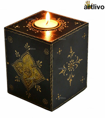 Artlivo EMBOSSED Black Cube Candle Wooden 1 - Cup Tealight Holder(Black, Pack of 1)
Artlivo EMBOSSED Black Cube Candle Wooden 1 - Cup Tealight Holder(Black, Pack of 1)