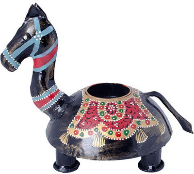 The Ethnic Story Aluminium 1 - Cup Tealight Holder(Black, Red, Pack of 1) 
The Ethnic Story Aluminium 1 - Cup Tealight Holder(Black, Red, Pack of 1)