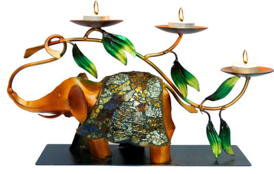 Indikala Glazed Elephant Tea Light Holder with Mosaic Work Iron 3 - Cup Tealight Holder(Multicolor, Pack of 1)
Indikala Glazed Elephant Tea Light Holder with Mosaic Work Iron 3 - Cup Tealight Holder(Multicolor, Pack of 1)